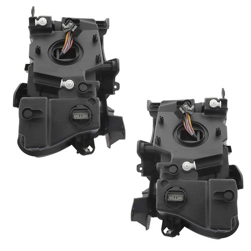 For Grand Cherokee 2021-2024 (w/o Animation & Leveling) Pair Headlamps LED Black