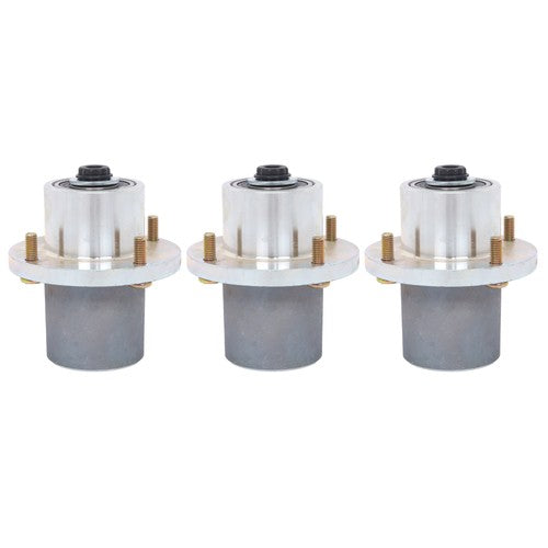 125981 605380 3pcs Blade Spindle For Hustler Fastrak Raptor SDX SD 48" 54" 60"