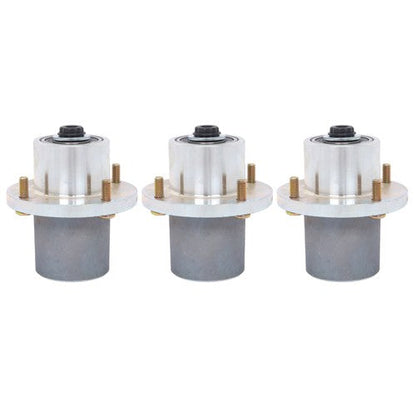 125981 605380 3pcs Blade Spindle For Hustler Fastrak Raptor SDX SD 48" 54" 60"