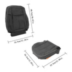 NEW For Hummer H3 2006-10 Driver Seat Cover Cushion+Backrest Black Leather