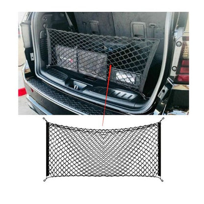 For Car Rear Envelope Style Trunk Cargo Net Storage Organizer Universal Bag Hook