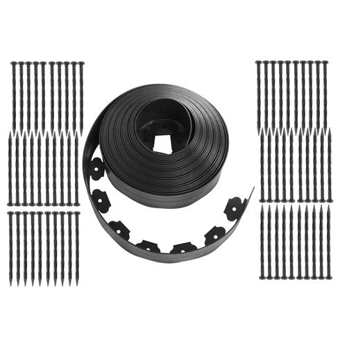 Flexible Garden Landscape Edging No Dig Lawn Edging Border With Anchoring Spikes