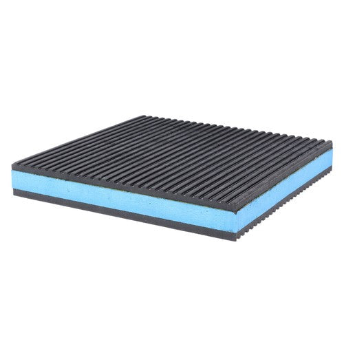 8 Pack 6"x6"x7/8" Anti Vibration Pads with Ribbed Rubber & EVA Core