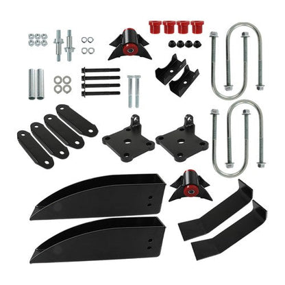 Rear Leaf Spring Relocation Pocket Kit+Axle Seats For Chevy Belair 150 210 55-57