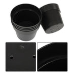 5 Pack Heavy Duty 5 Gallon Planters Plastic Nursery Pots Flower Plant Pots
