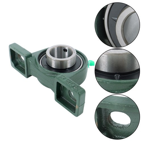 4 Pcs UCP208-24 Pillow Block Bearing Solid Base 1-1/2" Bore Self-Aligning