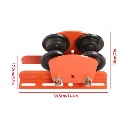 2200lbs/1 Ton I-Beam Manual Trolley Double Wheels 2.68"-4.33" Adjustable