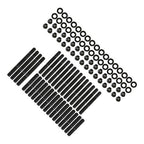Fit For Chevrolet SBC 265 267 283 302 350 Small Block Black Cylinder Head Studs