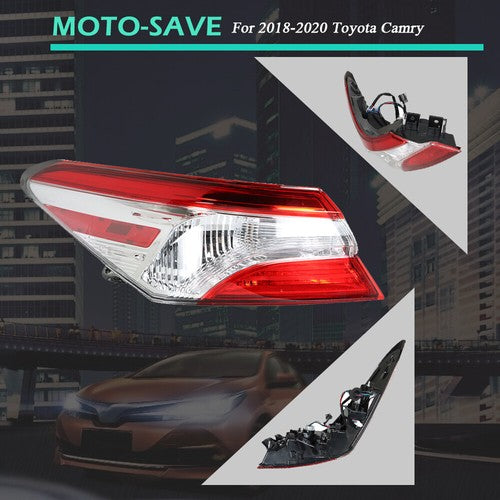Rear Tail Light Outer Lamp Driver/LH Side For Toyota Camry SE LE 2018 2019 2020
