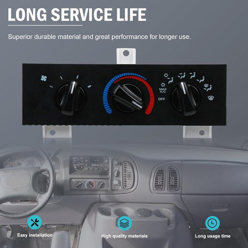 A/C Heater Climate Control Switch Unit For 1998-03 Dodge Ram 1500 2500 3500 Van
