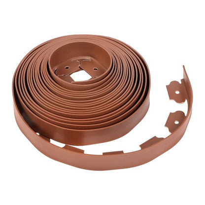 2” No Dig Lawn Border L-shaped Lawn Garden Edging Kit W/ 40 Spikes Plastic 40FT
