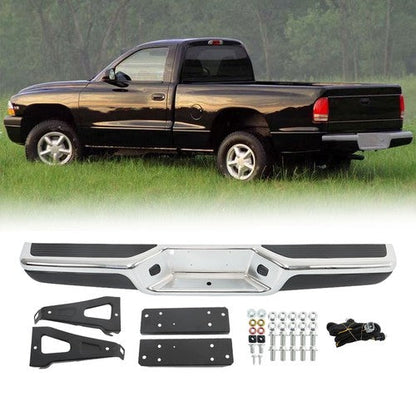 Rear Step Bumper Assembly Chrome Steel Fit For 1997-2003 2004 Dodge Dakota