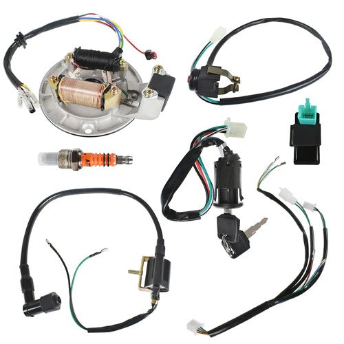 New Wiring Harness Loom Ignition Coil CDI Magneto Stator 50-140cc Dirt Pit Bike
