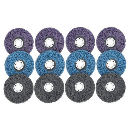 Diamond Grinding Discs 4 pieces each in blue, purple 12 Packs of 4-1/2' x 7/8'