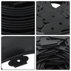1 Set No-Dig Garden Edge Lawn Border L-shaped Landscape Edging Border Kit 33 FT