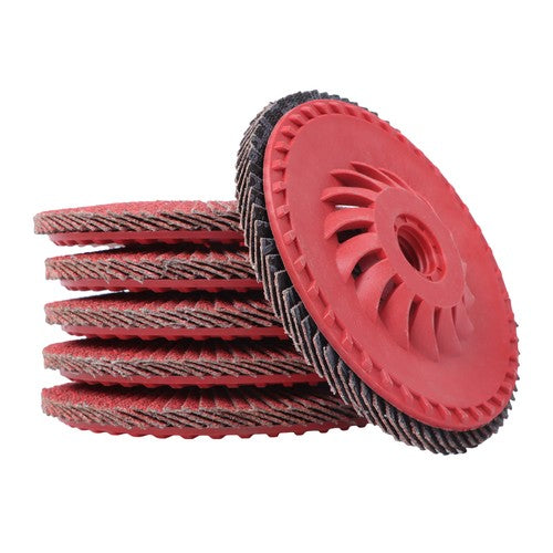 4-1/2" x 7/8" Ceramic Grinding Wheel Type 29 Flap Discs 10 Pack 60 Grit
