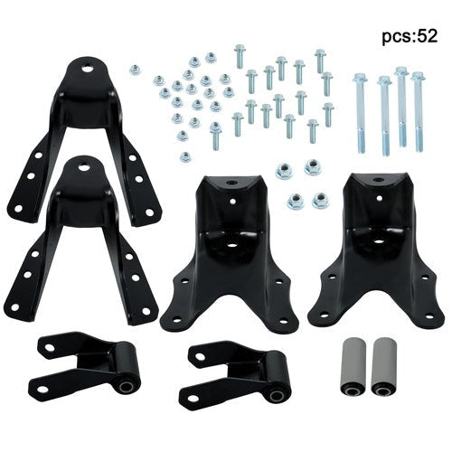 For Ford F250 F350 83-1997 LH/RH Rear Leaf Spring Hanger Bracket Shackle 722-101