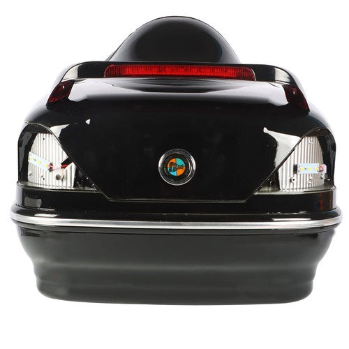 28L Universal Motorcycle Trunk Scooter Tail Box Helmet Luggage Case w/Tail Light