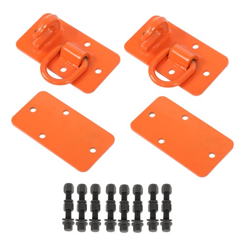 3/8" Tractor Bucket Hooks with Tie Down Ring, Grade 70 Forged Steel 2 Pack Bolt