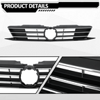 For 2015 2016 2017 2018 VW Volkswagen Jetta Front Bumper Chrome Grille Grill