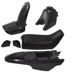 Plastic Fender Body Seat Gas Tank Kit for Yamaha PW50 PY50 Black