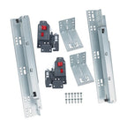1 Pairs Undermount Drawer Slides 12 inch Undermount Soft Close Drawer Slides