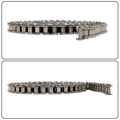 #60 Roller Chain 10 Feet with 2 Connecting Links, Carbon Steel Chain