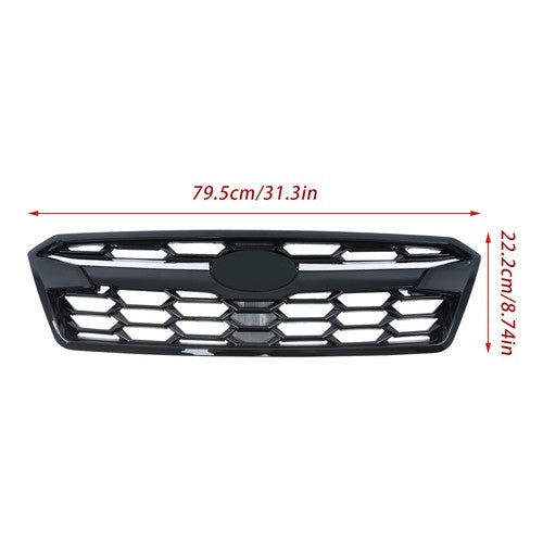 Plastic Front Upper Grille Grill w/Chrome Molding For Subaru Crosstrek 2018-2020