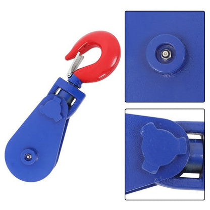 8800 Lbs Snatch Block with Swivel Shackle, 4.5" Sheave, 1/2" Wire Rope
