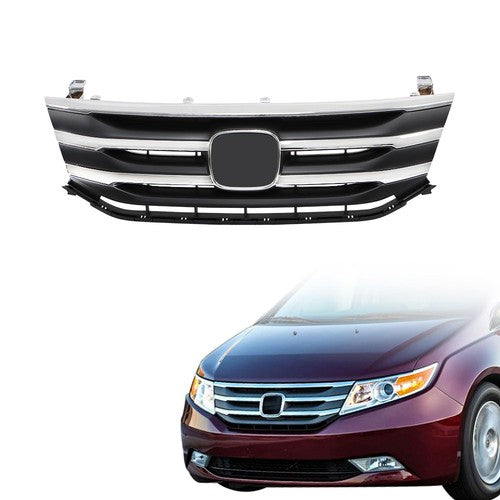 Replaces Front Bumper Upper Grille Grill Compatible For Honda Odyssey 2011-2013