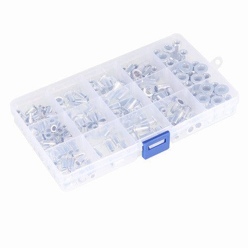 150 Pack Aluminum Rivet Nut Kit Rivnut Nutsert Standard Inch SAE Imperial