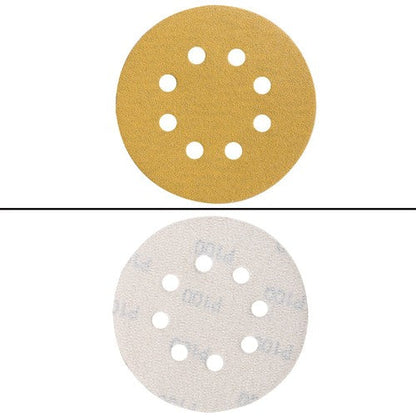 100 Pack 5 Inch 8-Hole 100 Grit Hook-and-Loop Sanding Disc Sander Paper