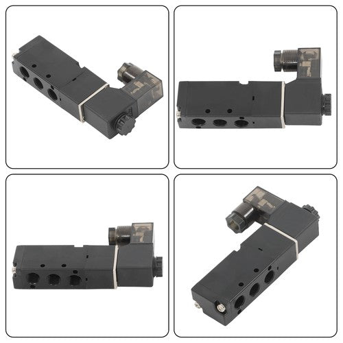 1/8" 5 Way 2 Position Directional Control Electric Air Solenoid Valve 12V DC