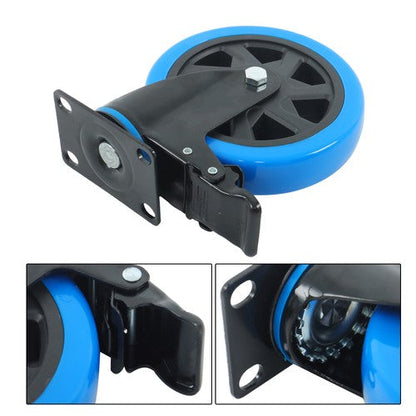 6 Inch Swivel Caster Wheels, Casters Set of 4 Heavy Duty with Brakes
