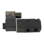 1/4'' DC 12V 3 way 2 position Pneumatic Electric Solenoid Valve NPT Air Aluminum