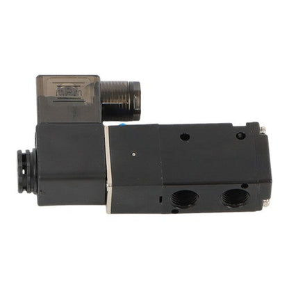 1/4'' DC 12V 3 way 2 position Pneumatic Electric Solenoid Valve NPT Air Aluminum