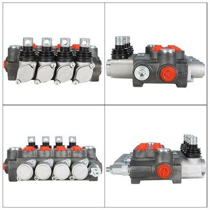 4 Spool 11gpm BSPP Hydraulic Directional Control Valve , Double Acting Cylinder