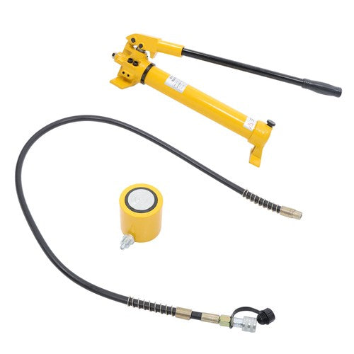30 Ton Hydraulic Jack Power Ram Kit and CP-700 Manual Hydraulic Hand Pump