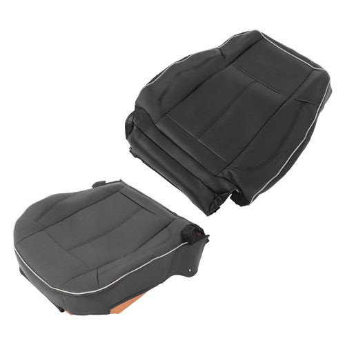 NEW For Hummer H3 2006-10 Driver Seat Cover Cushion+Backrest Black Leather