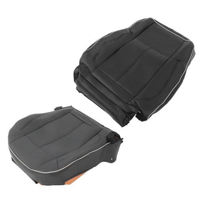 NEW For Hummer H3 2006-10 Driver Seat Cover Cushion+Backrest Black Leather