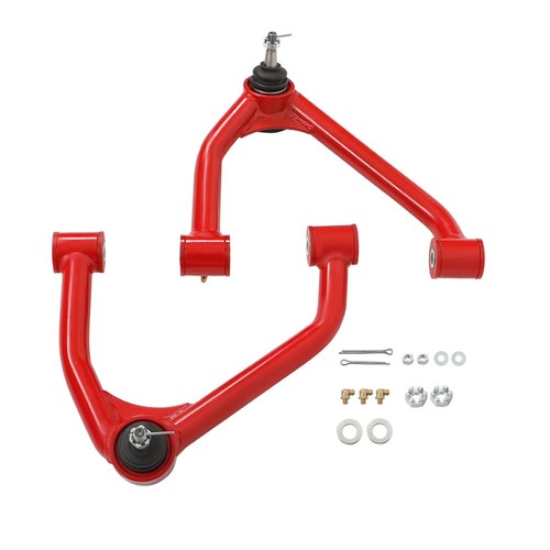 Fit For Chevrolet GMC 1500 2007-2018 Tubular Red 2-4' Lift Upper Control Arms