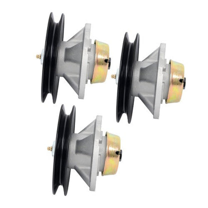 AM121342 AM115720 AM116065 3x Spindle Assembly w/Pulley For John Deere  AM115528