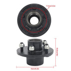 Idler Hub Round Spindle Kit Trailer Hub Kit With Bearing Kit For 5 Lug × 4.5"