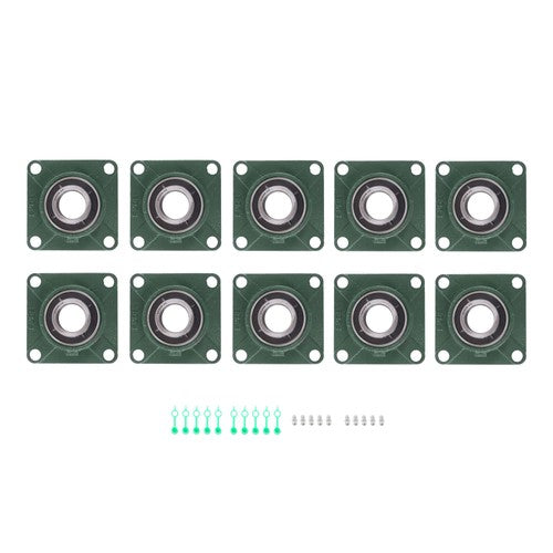 10 Pack UCF208-24 Pillow Block Bearing 1 1/2" Bore 4-Bolt Self-Alignment