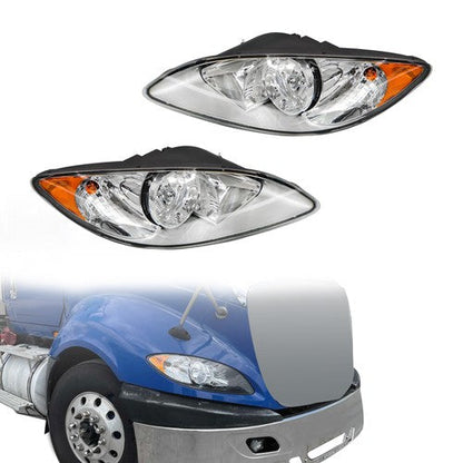 For International ProStar 3596016C93 3596015C93 Left+Right Headlights Headlamps