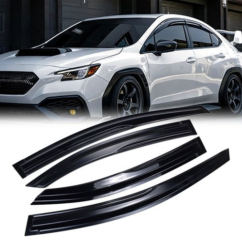 FOR 2022-2025 SUBARU WRX VB M STYLE 3D WAVY WINDOW VISOR RAIN GUARD DEFLECTOR
