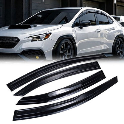 FOR 2022-2025 SUBARU WRX VB M STYLE 3D WAVY WINDOW VISOR RAIN GUARD DEFLECTOR