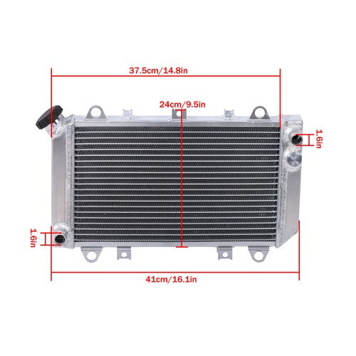 Aluminum Radiator with cap for Kawasaki Mule 2500 2510 2520 1993-2000 39061-1270