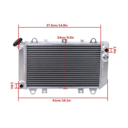 Aluminum Radiator with cap for Kawasaki Mule 2500 2510 2520 1993-2000 39061-1270