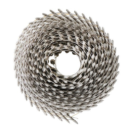 15 Degree Wire Coil 2 × .09 Ring Shank Stainless Steel Siding Nail 3600Pcs